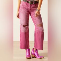 Ariat Real Denim Size 30r Never Worn Other Than To Try On Ariat Jeans, Pink Jeans, High Jeans, Jeans Style, Try On, High Rise, Women Jeans, Women Shopping, Pink