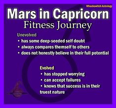 a poster with the words mars in capricon