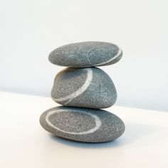 two rocks stacked on top of each other