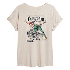 She will love showing off her style with this Disney's Peter Pan Juniors' Poster Oversized Tee. © DisneyFEATURES Short sleeves ScoopneckFIT & SIZING Oversized FitFABRIC & CARE Birch: Cotton/Polyester ; Black: Cotton ; Gray: Cotton/Rayon Machine wash Imported Size: Medium. Color: Beige. Gender: female. Age Group: kids. Peter Pan Jr, Peter Pan Shirt, Disney Tshirts, Boyfriend Tee, How To Show Love, Disney Outfits, Vintage Disney, Oversized Tee, Cropped Hoodie