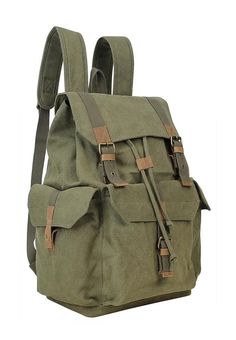 Green Canvas Backpack, Prada Nylon Bag, Sport Canvas, Green Backpacks, Coin Bag, Bag Trends, Classic Backpack, Big Bags, Canvas Backpack