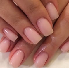 Basic Nail Ideas, Everyday Nails, Basic Nail, Baby Pink Nails, Basic Nails, Classy Acrylic Nails, Clear Nails