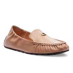 Tailored Toes And Supple Leather Pair With Signature Hardware In The Sophisticated Slip-On Design Of The Coach Ronnie Loaters. Leather Rubber Sole Signature Hardware, Coach Shoes, Buy Online, Slippers, Loafers, Slip On, Women Shoes, Leather, Women Shopping