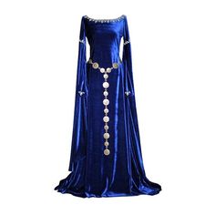 I love this look. and the color is impressive! Midevil Dress, Medieval Gown, Fantasy Dresses, Old Dresses, Medieval Dress, Medieval Fashion, Fantasy Dress