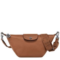 Le Pliage Xtra XS Crossbody bag Cognac - Leather | Longchamp US Longchamp Le Pliage, Online Purchase, Cowhide Leather, Cognac, Patch Pocket, Calf Skin, Camel, Crossbody Bag, Pick Up