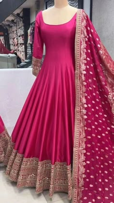 Kurtis Design, Long Frock Designs, Simple Lehenga, Frock Designs, Lehenga Designs Simple, Traditional Indian Dress, Long Frock