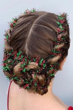 Christmas holiday hairstyles Edgy Updo, Hairstyles Christmas, Holiday Hairstyles Easy, Christmas Party Hairstyles, Prom Hair Updo, Holiday Hairstyles, Christmas Hair, Easy Braids