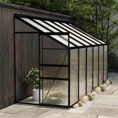 vidaXL Greenhouse Anthracite Aluminum 274.3 ft² Greenhouses Mini Serre, Lean To Greenhouse, Conservatory Garden, Walk In Greenhouse, Pc Board, Polycarbonate Panels, Plastic Sheds, Small Greenhouse, Roof Vents