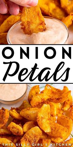 onion petals Copycat Outback, Onion Petals, Bloomin Onion, Restaurant Appetizers, Blooming Onion, Onion Sauce, Best Appetizer Recipes, Onion Recipes