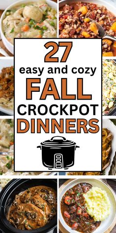 150 best fall crockpot recipes Fall Crockpot Dinners, Crockpot Dinner Ideas, Autumn Meals, Fall Crockpot, Fall Crockpot Recipes, Best Crockpot Recipes, Dump Meals