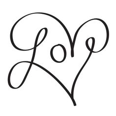 the word love written in cursive writing on a beige background