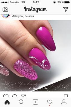 Nail Purple, Pink Nail Art Designs, Turquoise Nails, Magic Nails, Classy Nail Designs