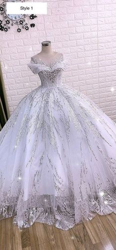 Luxurious White Queen Style Sleeves Beaded Crystals Sparkle | Etsy White Princess Quinceanera Dress, White Princess Ball Gown For Prom, Princess Style White Ball Gown For Prom, White Sequined Ball Gown For Wedding, White Sequined Wedding Ball Gown, Sequin Ball Gown Quinceanera Dress For Wedding, Quinceanera Ball Gown With Sequins For Wedding, Fitted Rhinestone Ball Gown For Wedding, Fitted Ball Gown With Rhinestones For Wedding