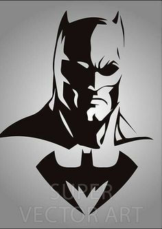 the dark knight batman silhouette on a gray background