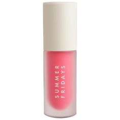 Summer Fridays Dream Lip Oil for Moisturizing Sheer Coverage Summer Fridays Lip Oil Pink Cloud, Lipgloss Summer Fridays, Summer Lip Gloss, Summer Fridays Lip Oil, Summer Fridays Lip Balm, Summer Fridays Lip, Preppy Makeup, Lip Oils, Sephora Skin Care