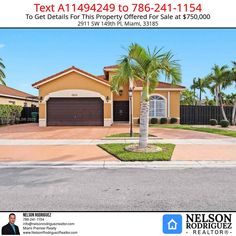 Amazing home for sale in Miami for $750,000. Visit: https://nelsonrodriguezrealtor.com/listing/A11494249, or contact me for more information. Do you have any questions about the real estate market in Miami? I would like to help you. Thank you. Nelson Rodriguez | REALTOR® ☎️ (786) 241-1154 Miami Premier Realty www.GuideForHomeowner.com #homeowners #miami #realestatemarket #realestateexperts #instarealestate #Kendall #KendallMiami #instarealtor #realestatetipsoftheday #realestatetipsandadvice... Amazing Home, Real Estate Tips, Real Estate Marketing, Home For Sale, Home Goods, More Information, Real Estate