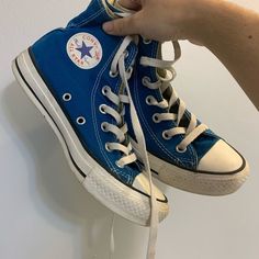 Blue High Tops, Fresh Shoes, Aesthetic Shoes, Swag Shoes, Pretty Shoes, Dream Shoes