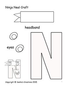 the letter n is made up of different shapes and sizes to make it easier for children to learn