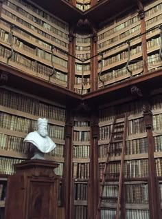 an old library filled with lots of books