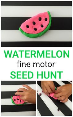 watermelon fine motor seed hunt for toddlers to learn how to use it