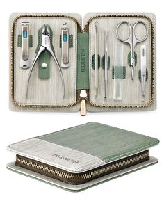 PRICES MAY VARY. 【8 PCS Manicure Kit】Professional manicure kit contains nail clipper/slanted edge nail clipper/cuticle trimmer/glass nail file/ tweezers/nose hair scissors/blackhead remover/ear wax removal 【Multifunction Manicure set】Portable travel grooming Kit contains 8 tools for hand care,facial care and foot care. This nail kit will satisfy most of your personal body care needs,allows you to enjoy a comfortable manicuring and pedicuring experience 【Ergonomic Design】Nail clippers pedicure to Pedicure Kit Products, Manicure Set Tools, Nail Care Tools And Equipment, Tweezerman Nail Kit, Nail Care Tools, Professional Pedicure, Nail Care Kit, Cuticle Trimmer, Acrylic Nail Polish