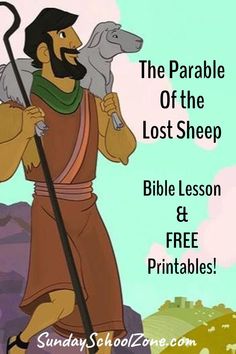 the parable of the lost sheep bible lesson and free printables