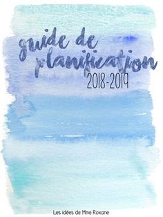 a blue watercolor background with the words guide de l'annictation in french