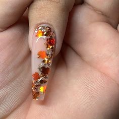 Fall Encapsulated Nails, Fall Nails Ideas Autumn, Occasion Nails, Nail Enhancements, Nail Glam, Holloween Nails, Nagel Design, Encapsulated Nails