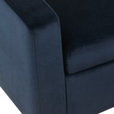 a close up of a black chair with a white background