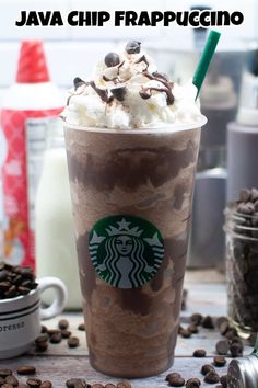 there is a coffee drink with whipped cream on top