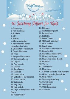 the christmas list for kids is shown in this screenshote screen shot from mykid