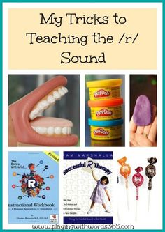 the words, my tricks to teaching the / r / sound are in front of some pictures