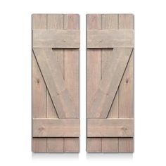 two wooden doors with one open and the other closed