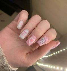 Hello Kitty Manicure, Hello Kitty Nails Aesthetic, Uñas Hello Kitty, Quick Nails, Quick Nail Designs, Nails Hello Kitty, Summer Nails Coffin, Summer Nails Art