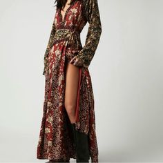 Long Sleeve Maxi Dress. Runs Very Big, This Fits More Like A Standard Free People Medium Free People Maxi, Free People Maxi Dress, Colorful Dress, Queer Fashion, Long Sleeve Maxi, Dress Long Sleeve, Free People Dresses, Free People Dress, Long Sleeve Maxi Dress