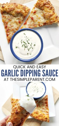 garlic dipping sauce is an easy appetizer to serve at any party