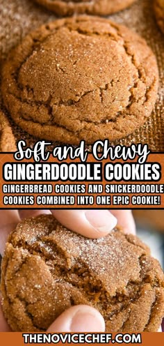 soft and chewy gingerbread cookie cookies are the perfect treat for christmas or anytime