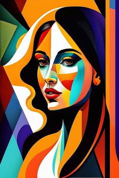 Original Art Digital Printmaking, measuring: 61W x 91.4H x 0.3D cm, by: Dmitry O (Moldova). Styles: Portraiture, Contemporary, Fine Art, Abstract, Modern. Subject: Women. Keywords: Woman, Pablo, Abstract, Painting, Contemporary, Girl, Modern, Picasso, Minimal, Face, Geometric, Watercolor. This Digital Printmaking is one of a kind and once sold will no longer be available to purchase. Buy art at Saatchi Art. Piccaso Art Faces, Colourful Portraits Painting, Modern Pop Art Painting, Abstract Person, Abstract Art Portrait, Colourful Portrait, Colour Portrait, Cubist Portraits, Picasso Cubism