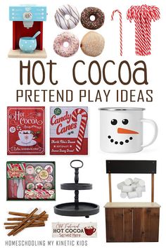 the cover of hot cocoa pretend play ideas