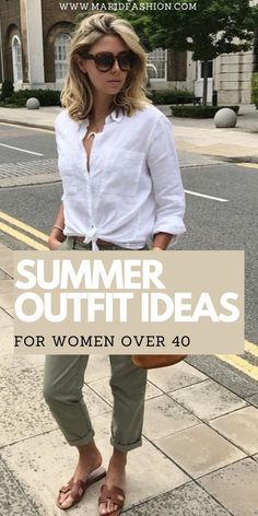 Mode Over 50, Comfy Summer Outfits, Summer Outfits For Women, Stylish Outfits For Women Over 50, Casual Summer Outfits For Women, Mode Tips, Summer Outfits Women Over 40, Chic Summer Outfits, Outfit Ideas For Women