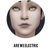 an avatar with green eyes and the words are weelectic? on it