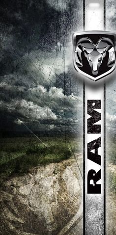 an image of the word raw in black and white with a bull head on it