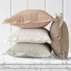 This is a 20×20 pillow which is a perfect backdrop for layering or standing alone. Available in four warm neutral tones it is a perfect tonal collection for all of your home decor needs. Colors in order as shown in image: Oyster, White, Grey, Greige (standing on side) Embroidered Edge, Oyster White, 20x20 Pillow, Pillow Texture, Cover Gray, Laurel Foundry Modern Farmhouse, Square Pillow Cover, Neutral Tones, Square Pillow