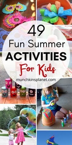 Fun Summer Activities For Kids Preschool Fun Easy Summer Activities For Kids, Free Kids Summer Activities, Things To Do This Summer With Kids, Fun Things To Do In The Summer With Kids, Summer Time Fun For Kids, Fun At Home Summer Activities For Kids, Activities For Summer Camp For Kids, Toddler Activities On A Hot Day, Summer Activities For Kids Age 5