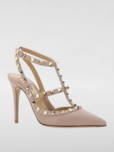 High Heel Shoes VALENTINO GARAVANI Woman color Blush Pink Valentino High Heels, Pink Valentino, Pink High Heel Shoes, Shoes For Woman, Valentino Garavani Shoes, Pink High Heels, Valentino Rockstud, Color Blush, Italian Fashion Designers