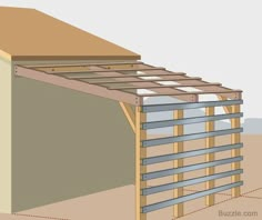 an image of a building being built in the middle of the day with measurements on it