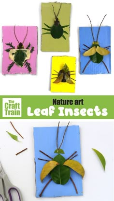 the craft train nature art leaf insects are easy to make and great for kids, too