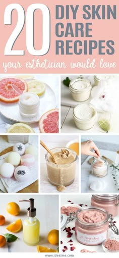 Create your own at-home spa and take a little time to rejuvenate and soften your skin. Soon your esthetician will be asking for your #DIY #skincare recipes! // Ideal Me Diy Eye Cream, Cream Hair, Diy Skin Care Recipes, Diy Skincare, Image Skincare, Natural Therapy, Skin Care Recipes, Skin Food