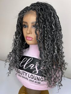 PLEASE NOTE: put your telephone number in the order message box as required for shipping. This item is new DESCRIPTION Made on a lace front wig Length: Shoulder-Bra Strap length Colour: Gray Baby hairs: yes This hair is synthetic from root to tip Comes with combs (if specified), elastic band, adjustable straps and stretchy cap (fits most head) Goddess Dreads, Loc Wig, Dread Wig, Small Box Braids, Baby Hairs, Cap Fits, Braids Wig, Twist Braids, Crochet Braids