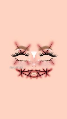 Hallowen Schminke, Creepy Makeup, Halloween Makeup Pretty, Cute Eye Makeup